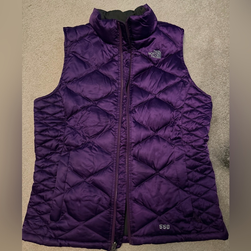 The North Face Girls Purple Quilted Vest
